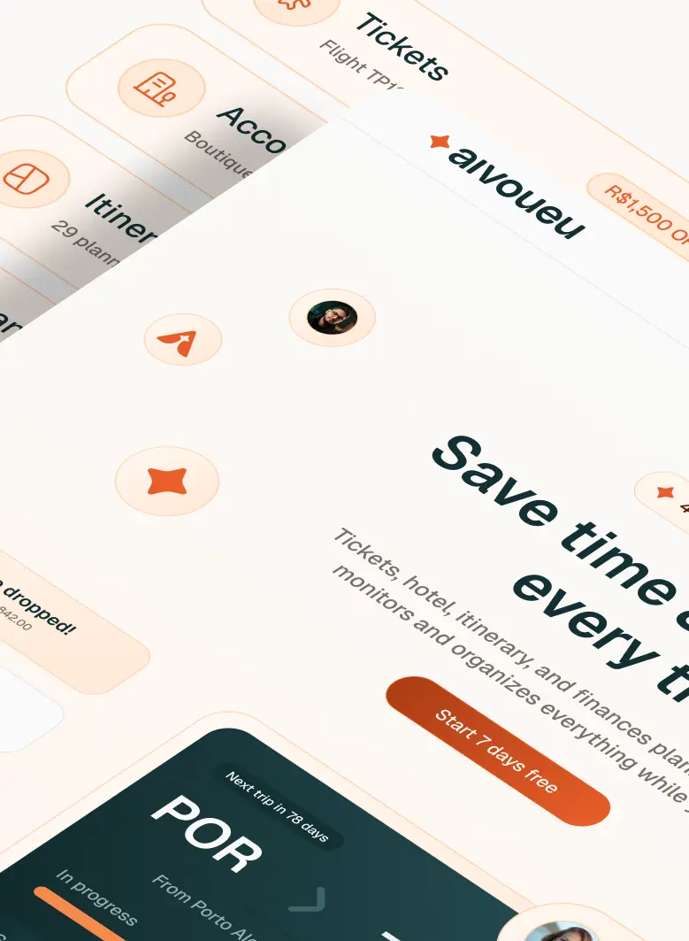 AI Vou Eu: landing page, system and app